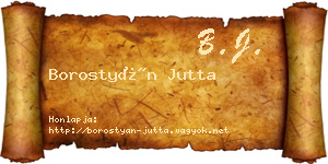 Borostyán Jutta névjegykártya